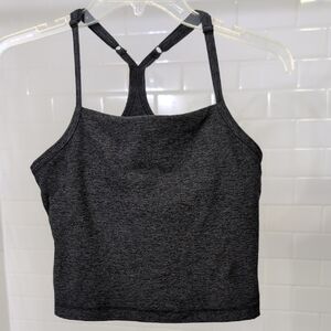 Gray Racerback Tank Top
